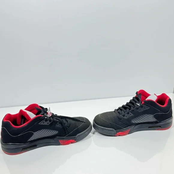 Air Jordan 5 Retro Low Alternate 90 Black Gym Red Men's Size 12 - 819171-001 - Picture 5 of 8